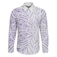 Purple New Zealand Puhoro Maori Tattoo Family Matching Puletasi and Hawaiian Shirt LT14 Daughter's Dress Purple - Polynesian Pride