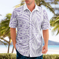 Purple New Zealand Puhoro Maori Tattoo Hawaiian Shirt LT14 - Polynesian Pride