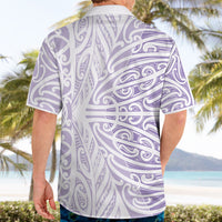 Purple New Zealand Puhoro Maori Tattoo Hawaiian Shirt LT14 - Polynesian Pride