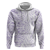 Purple New Zealand Puhoro Maori Tattoo Hoodie