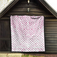 Pink New Zealand Puhoro Maori Tattoo Quilt