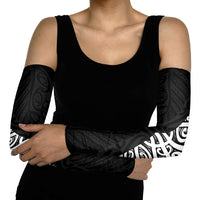 Black New Zealand Puhoro Maori Tattoo Arm Sleeves