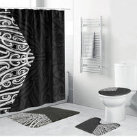 Black New Zealand Puhoro Maori Tattoo Bathroom Set