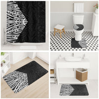 Black New Zealand Puhoro Maori Tattoo Bathroom Set