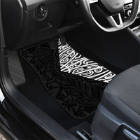 Black New Zealand Puhoro Maori Tattoo Car Mats
