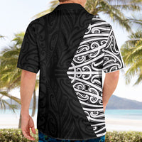 Black New Zealand Puhoro Maori Tattoo Hawaiian Shirt LT14 - Polynesian Pride