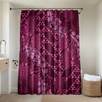Pink Aloha Hawaii Bathroom Set Hawaiian Kakau Ohia Lehua Lei - Polynesian Pride