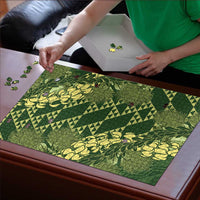 Green Aloha Hawaii Puzzle Hawaiian Kakau Ohia Lehua Lei - Polynesian Pride