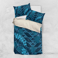 Naval Night Aloha Hawaii Bedding Set Hawaiian Kakau Ohia Lehua Lei - Polynesian Pride