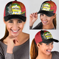 PNG Morobe Provins Classic Cap Papua New Guinea Plumeria Melanesian Pattern LT14 - Polynesian Pride