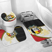 Personalised PNG Madang Provins Bathroom Set Papua New Guinea Plumeria Melanesian Pattern - Polynesian Pride