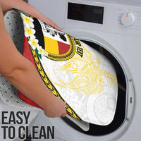 Personalised PNG Madang Provins Bathroom Set Papua New Guinea Plumeria Melanesian Pattern - Polynesian Pride