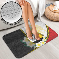 Personalised PNG Madang Provins Bathroom Set Papua New Guinea Plumeria Melanesian Pattern - Polynesian Pride