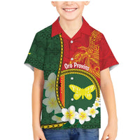 Personalised PNG Oro Provins Family Matching Mermaid Dress and Hawaiian Shirt Papua New Guinea Plumeria Melanesian Pattern - Polynesian Pride