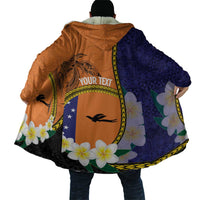 Personalised PNG Niu Ailan Cloak Papua New Guinea Plumeria Melanesian Pattern - Polynesian Pride