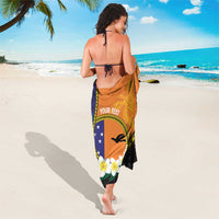 Personalised PNG Niu Ailan Sarong Papua New Guinea Plumeria Melanesian Pattern - Polynesian Pride