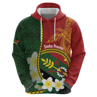 Personalised PNG Simbu Provins Hoodie Papua New Guinea Plumeria Melanesian Pattern - Polynesian Pride