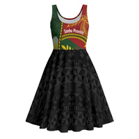 Personalised PNG Simbu Provins Midi Dress Papua New Guinea Plumeria Melanesian Pattern - Polynesian Pride