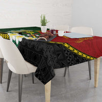 Personalised PNG Simbu Provins Tablecloth Papua New Guinea Plumeria Melanesian Pattern - Polynesian Pride