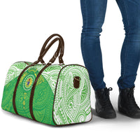 Cook Islands Manta Ray Travel Bag Kuki Airani Tattoo Green Color LT14 - Polynesian Pride