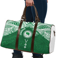 Personalised Cook Islands Rarotonga Travel Bag Map With Kuki Airani Manta Ray Tattoo LT14 - Polynesian Pride