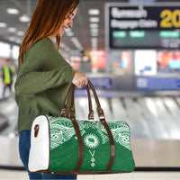 Personalised Cook Islands Rarotonga Travel Bag Map With Kuki Airani Manta Ray Tattoo LT14 - Polynesian Pride