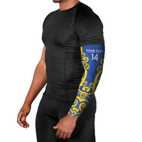 Otago Custom Rugby New Zealand Arm Sleeves Aotearoa Maori Pukana Tiki Mascot