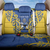 Otago Custom Rugby New Zealand Back Car Seat Cover Aotearoa Maori Pukana Tiki Mascot