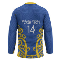 Otago Custom Rugby New Zealand Hockey Jersey Aotearoa Maori Pukana Tiki Mascot