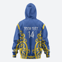 Otago Custom Rugby New Zealand Hoodie Aotearoa Maori Pukana Tiki Mascot