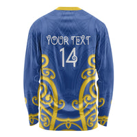 Otago Custom Rugby New Zealand Long Sleeve Shirt Aotearoa Maori Pukana Tiki Mascot
