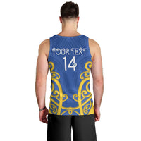 Otago Custom Rugby New Zealand Men Tank Top Aotearoa Maori Pukana Tiki Mascot
