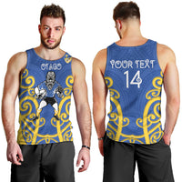 Otago Custom Rugby New Zealand Men Tank Top Aotearoa Maori Pukana Tiki Mascot
