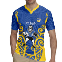 Otago Custom Rugby New Zealand Rugby Jersey Aotearoa Maori Pukana Tiki Mascot