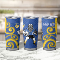 Otago Custom Rugby New Zealand Tumbler Cup Aotearoa Maori Pukana Tiki Mascot