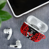 Counties Manukau Custom Rugby New Zealand AirPods Case Aotearoa Maori Pukana Tiki Mascot