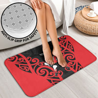 Counties Manukau Custom Rugby New Zealand Bathroom Set Aotearoa Maori Pukana Tiki Mascot