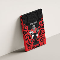 Counties Manukau Custom Rugby New Zealand Canvas Wall Art Aotearoa Maori Pukana Tiki Mascot
