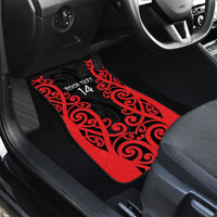 Counties Manukau Custom Rugby New Zealand Car Mats Aotearoa Maori Pukana Tiki Mascot