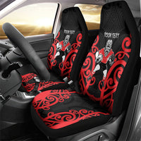 Counties Manukau Custom Rugby New Zealand Car Seat Cover Aotearoa Maori Pukana Tiki Mascot