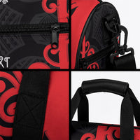 Counties Manukau Custom Rugby New Zealand Duffle Bag Aotearoa Maori Pukana Tiki Mascot