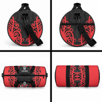 Counties Manukau Custom Rugby New Zealand Duffle Bag Aotearoa Maori Pukana Tiki Mascot