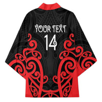 Counties Manukau Custom Rugby New Zealand Kimono Aotearoa Maori Pukana Tiki Mascot