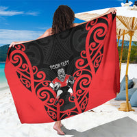 Counties Manukau Custom Rugby New Zealand Sarong Aotearoa Maori Pukana Tiki Mascot