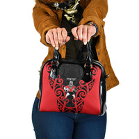 Counties Manukau Custom Rugby New Zealand Shoulder Handbag Aotearoa Maori Pukana Tiki Mascot
