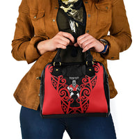 Counties Manukau Custom Rugby New Zealand Shoulder Handbag Aotearoa Maori Pukana Tiki Mascot