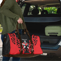 Counties Manukau Custom Rugby New Zealand Travel Bag Aotearoa Maori Pukana Tiki Mascot