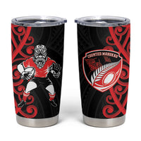 Counties Manukau Custom Rugby New Zealand Tumbler Cup Aotearoa Maori Pukana Tiki Mascot