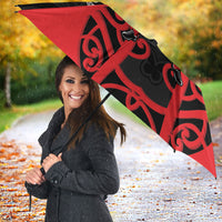Counties Manukau Custom Rugby New Zealand Umbrella Aotearoa Maori Pukana Tiki Mascot