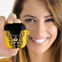 Wellington Custom Rugby New Zealand AirPods Case Aotearoa Maori Pukana Tiki Mascot